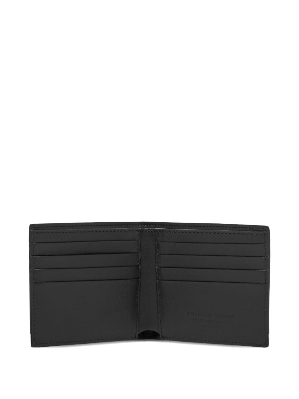 logo-detail leather wallet - 3