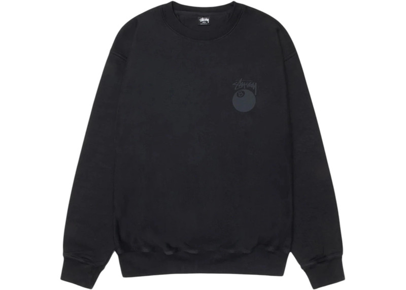 Stüssy Stussy 8 Ball Pigment Dyed Crew Black outlook