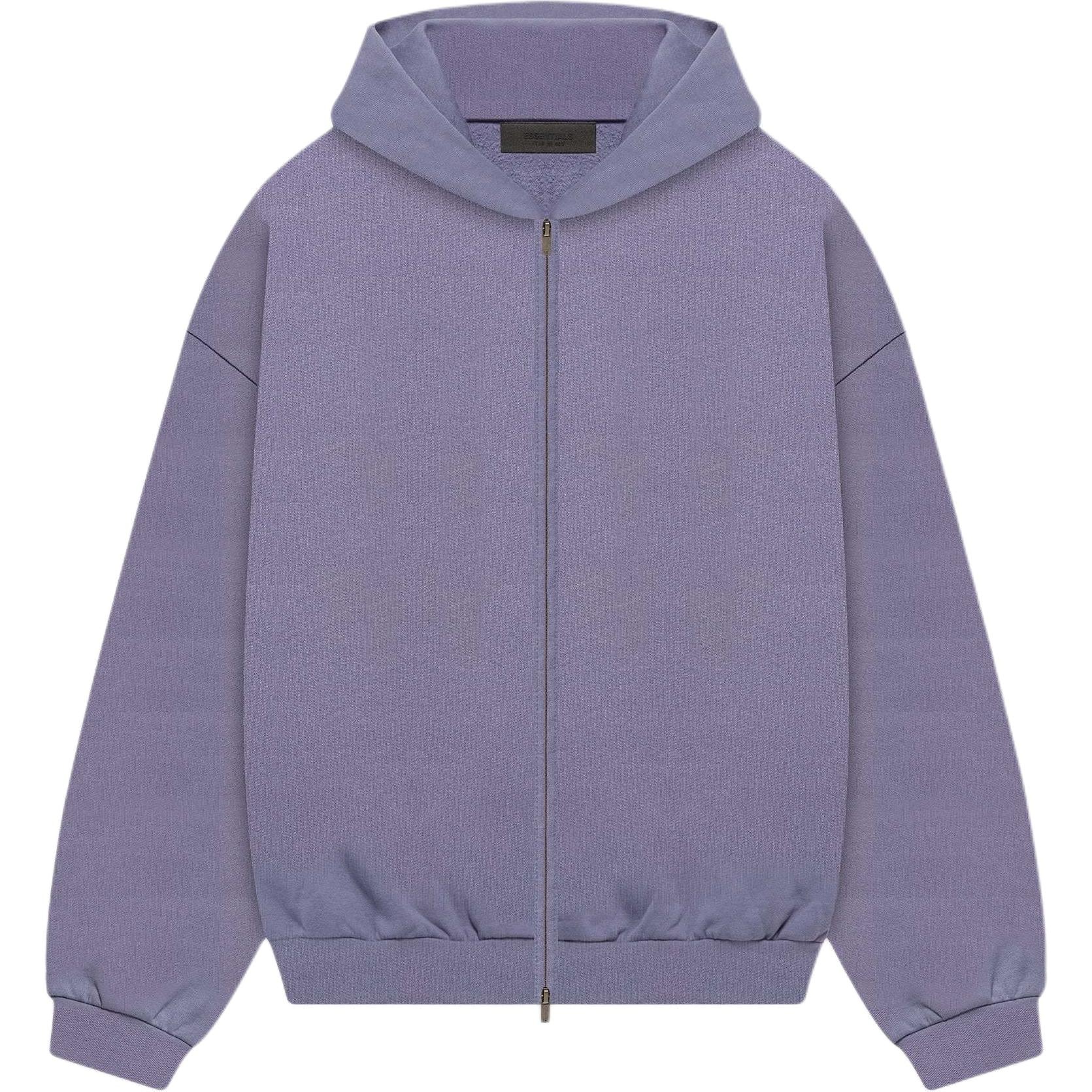 Fear of God Essentials HOMECOMING Heavy Fleece Full zip Hoodie 'Lavender' 192BT246247F - 2