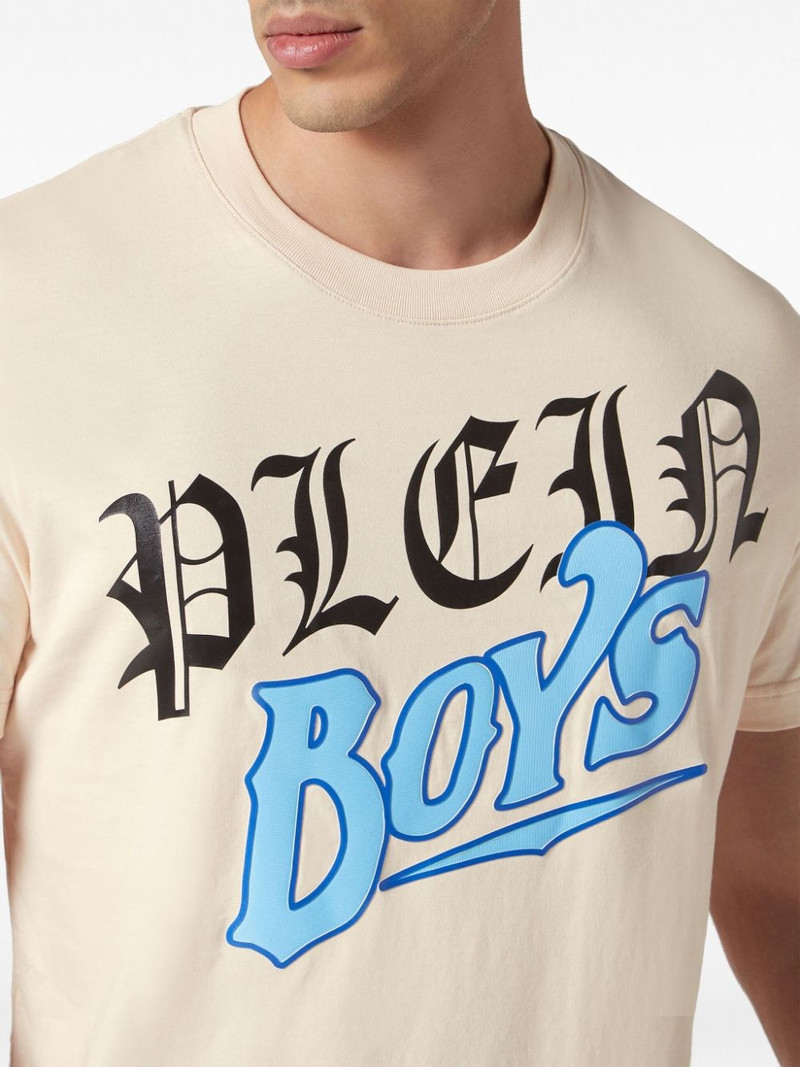 slogan-print cotton T-shirt 5