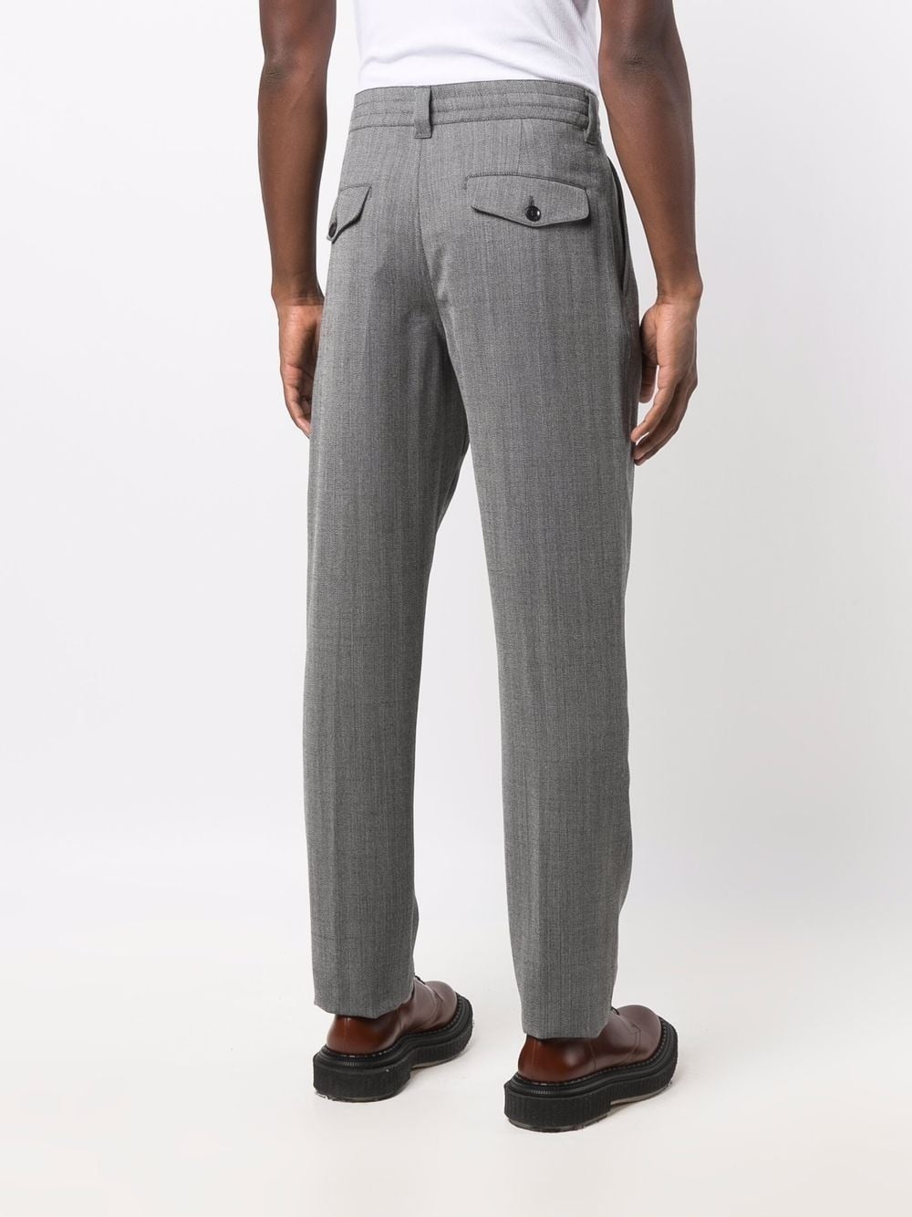 mid-rise straight trousers - 4