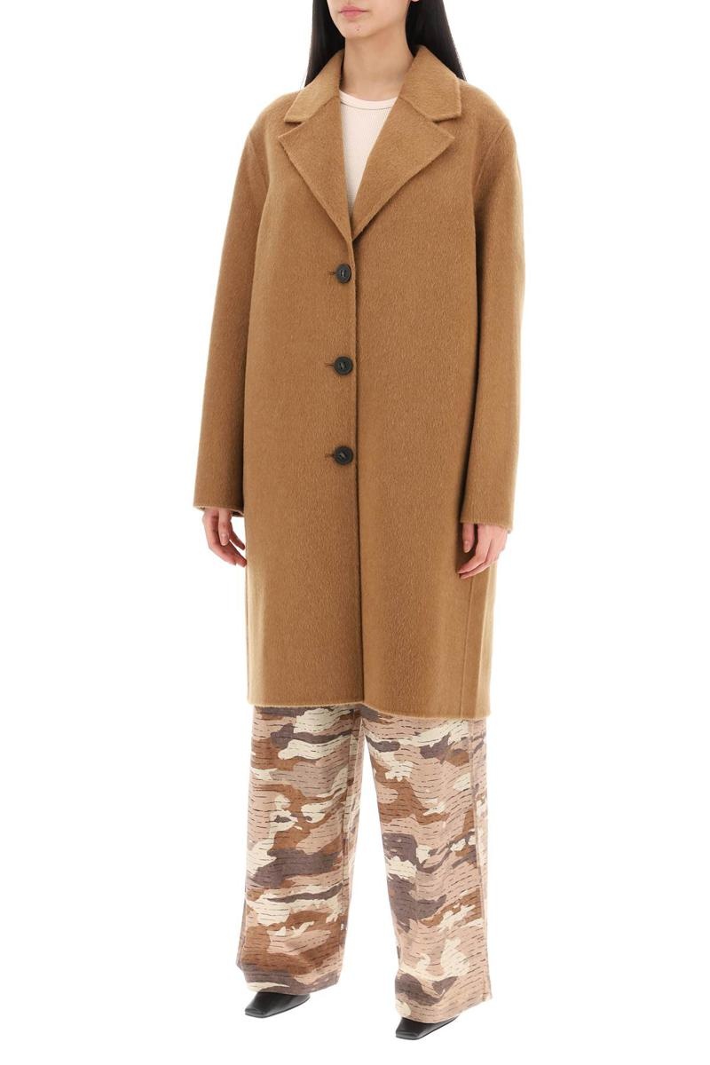 Acne Studios MIDI WOOL AND ALPACA COAT - 4