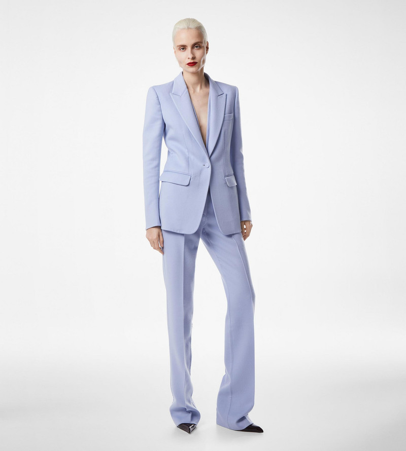 TOM FORD DOUBLE FACE LIGHT WOOL TAILORED STRAIGHT PANTS outlook
