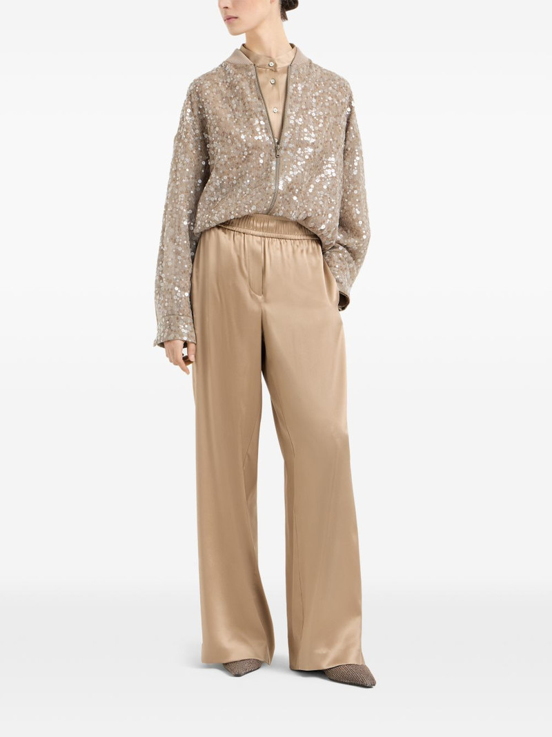 Brunello Cucinelli sequin-embroidery bomber jacket outlook
