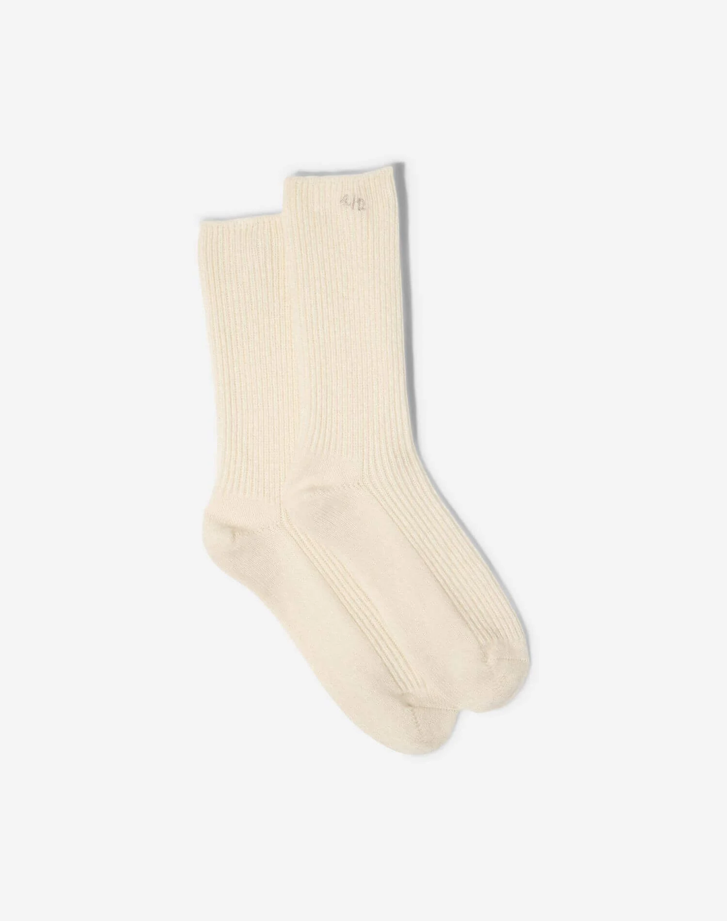 The Classic Cashmere Sock - Vintage White - 1