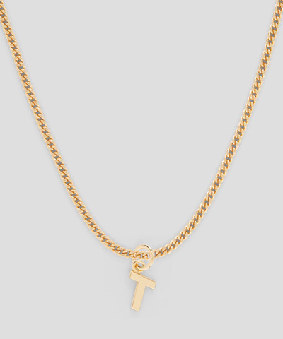 MSGM Brass letter T charm outlook