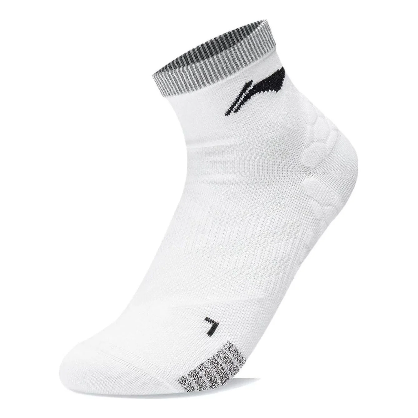 Li-Ning Running Logo Socks 'White Black' AWST007-2 - 1