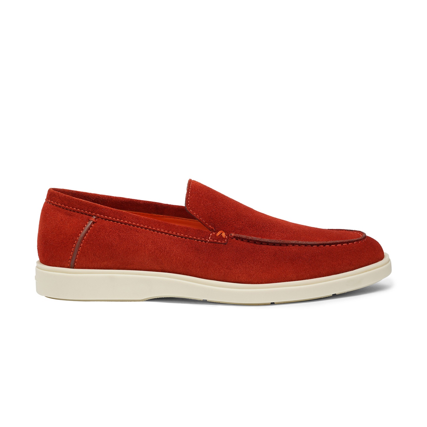 Men's orange suede loafer - 1