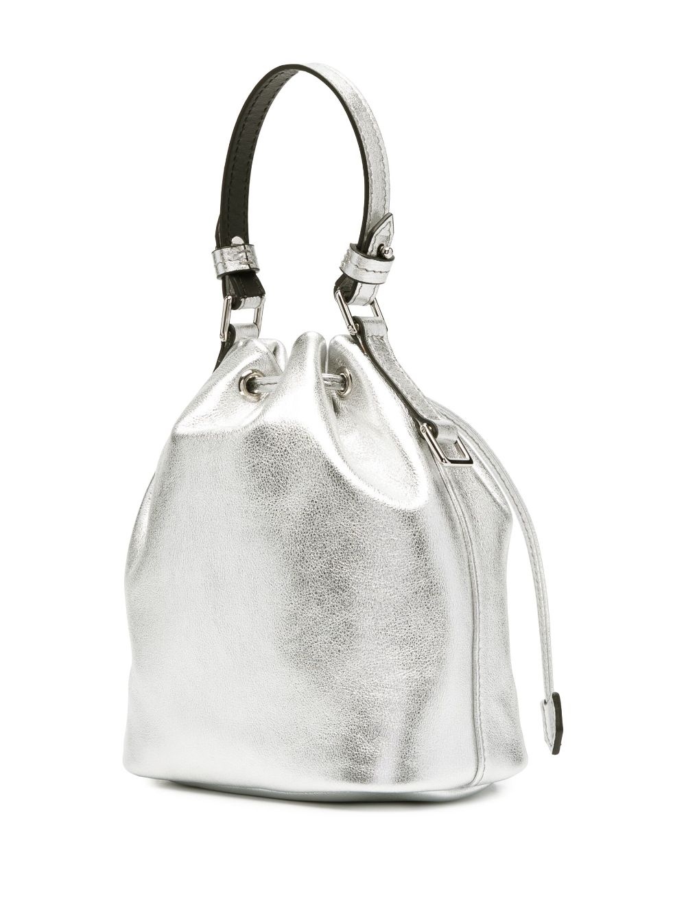 Laminated Disco leather bucket bag - 4