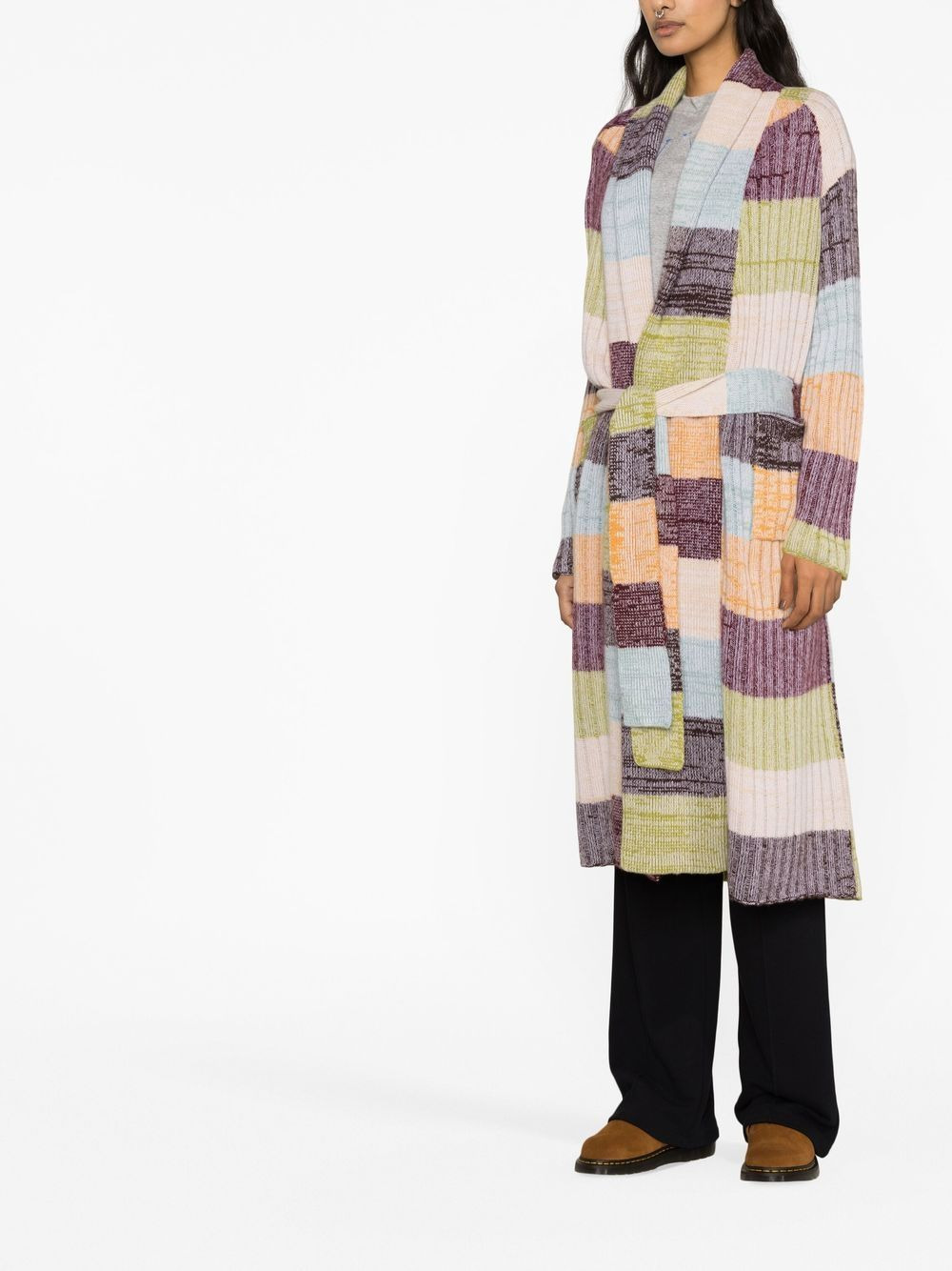 Oasis striped cashmere cardigan - 4