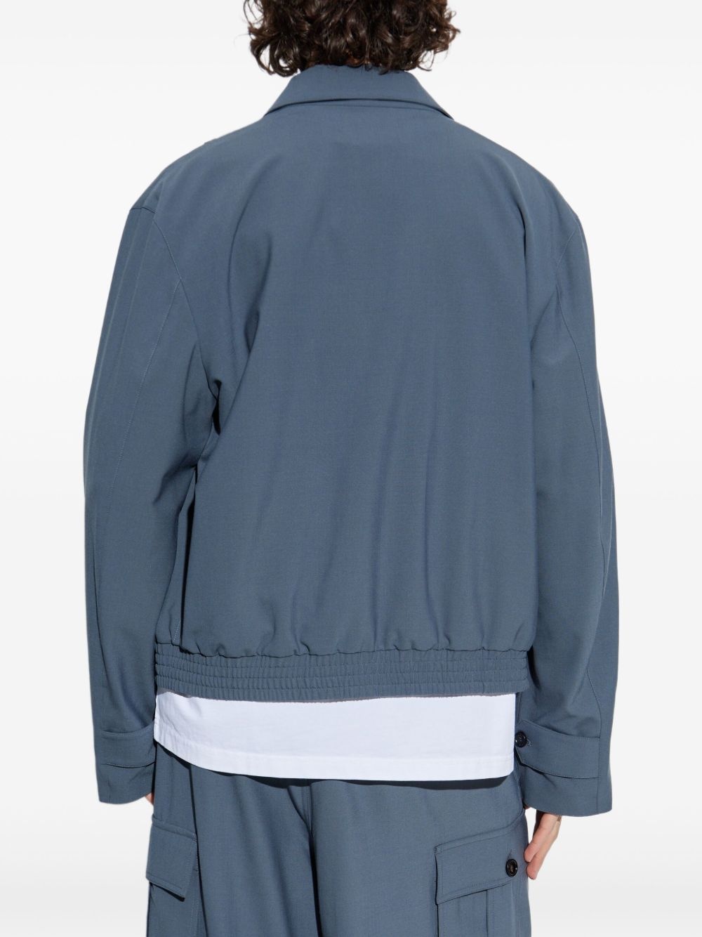 logo-print bomber jacket - 4