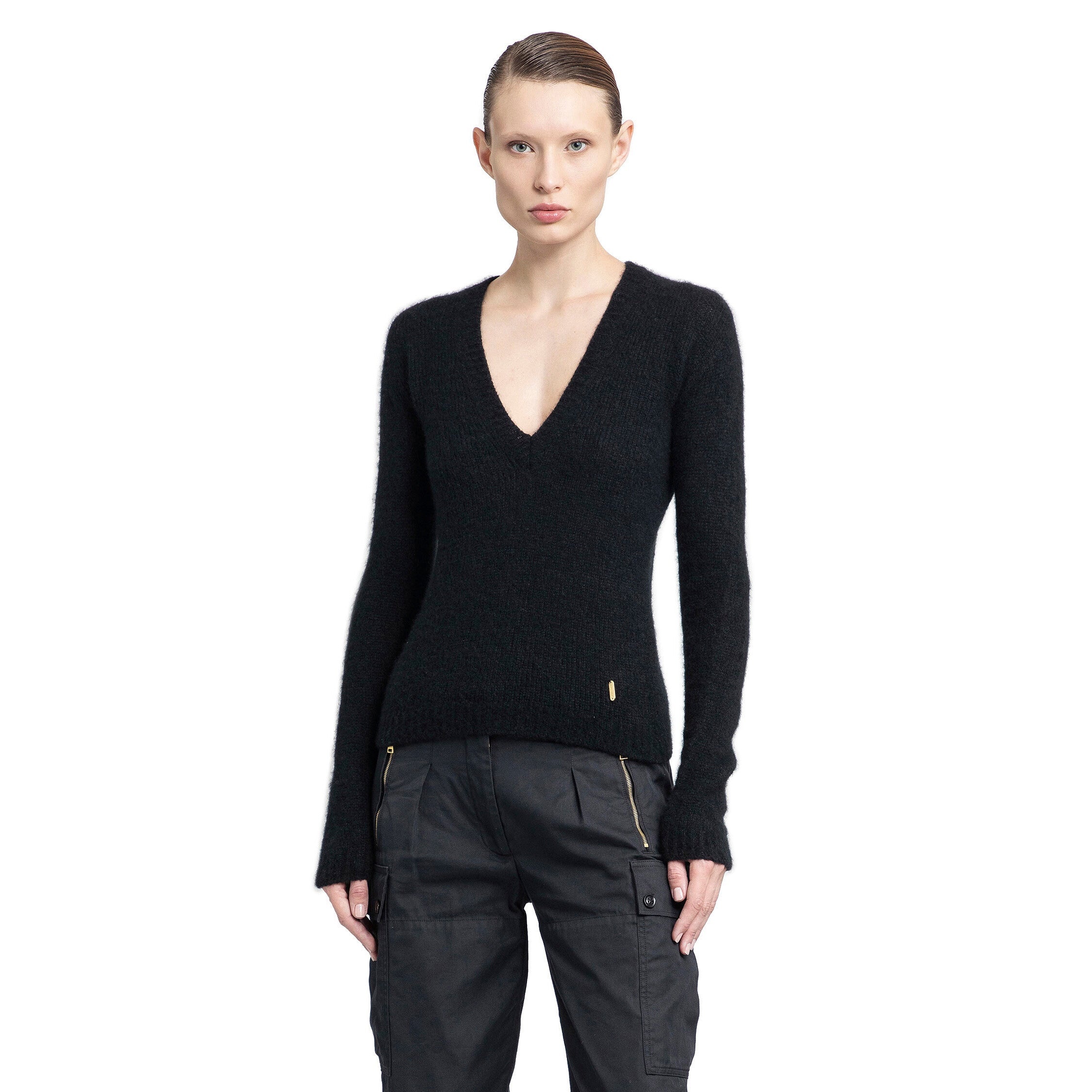 TOM FORD WOMAN BLACK KNITWEAR - 6