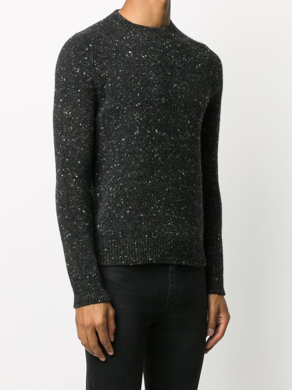 round-neck knitted jumper  - 3