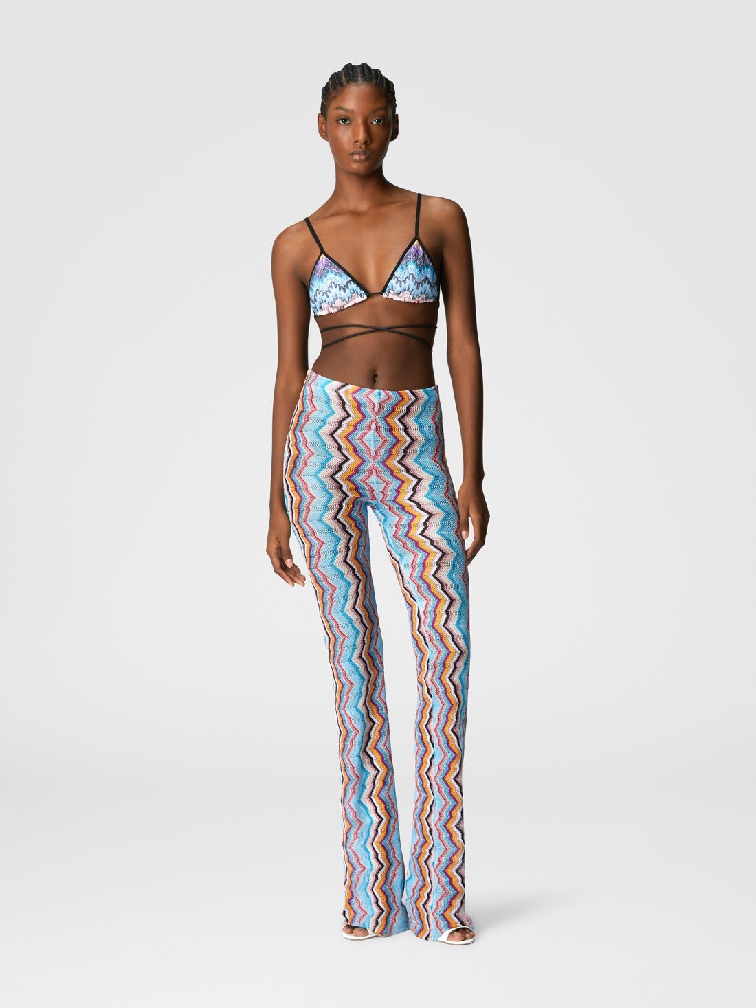 Straight-leg viscose pants - 2