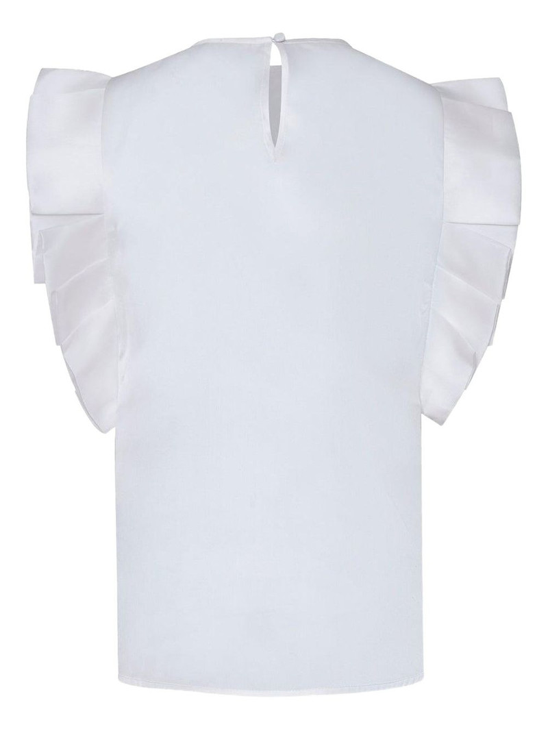 ANDRES OTALORA Arcila pleated ruffle blouse outlook