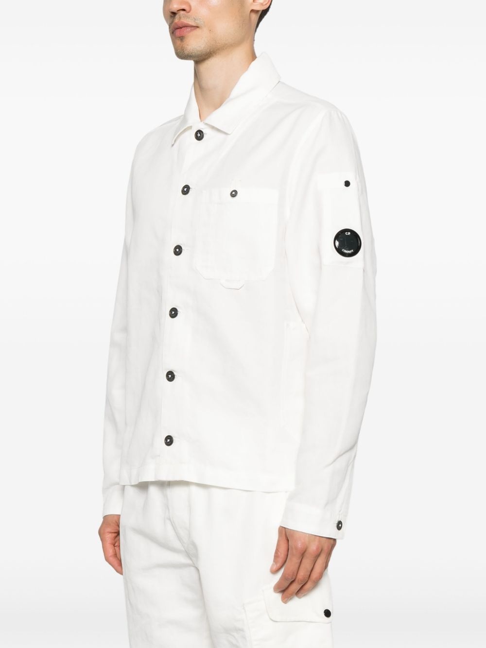 Lens-detailed overshirt - 3