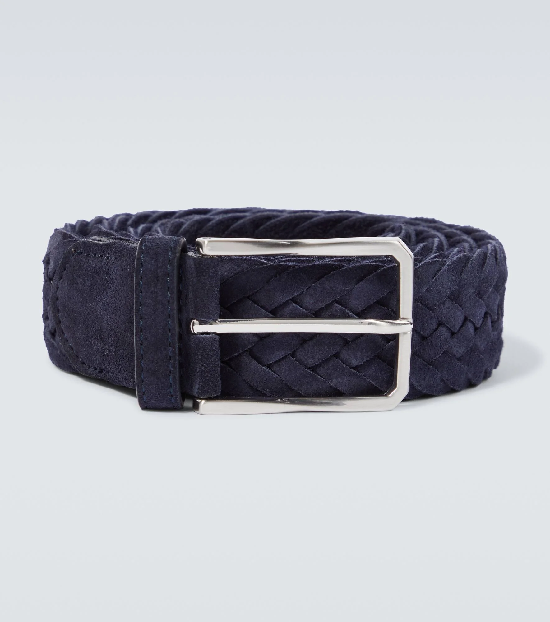 Braided suede belt - 1