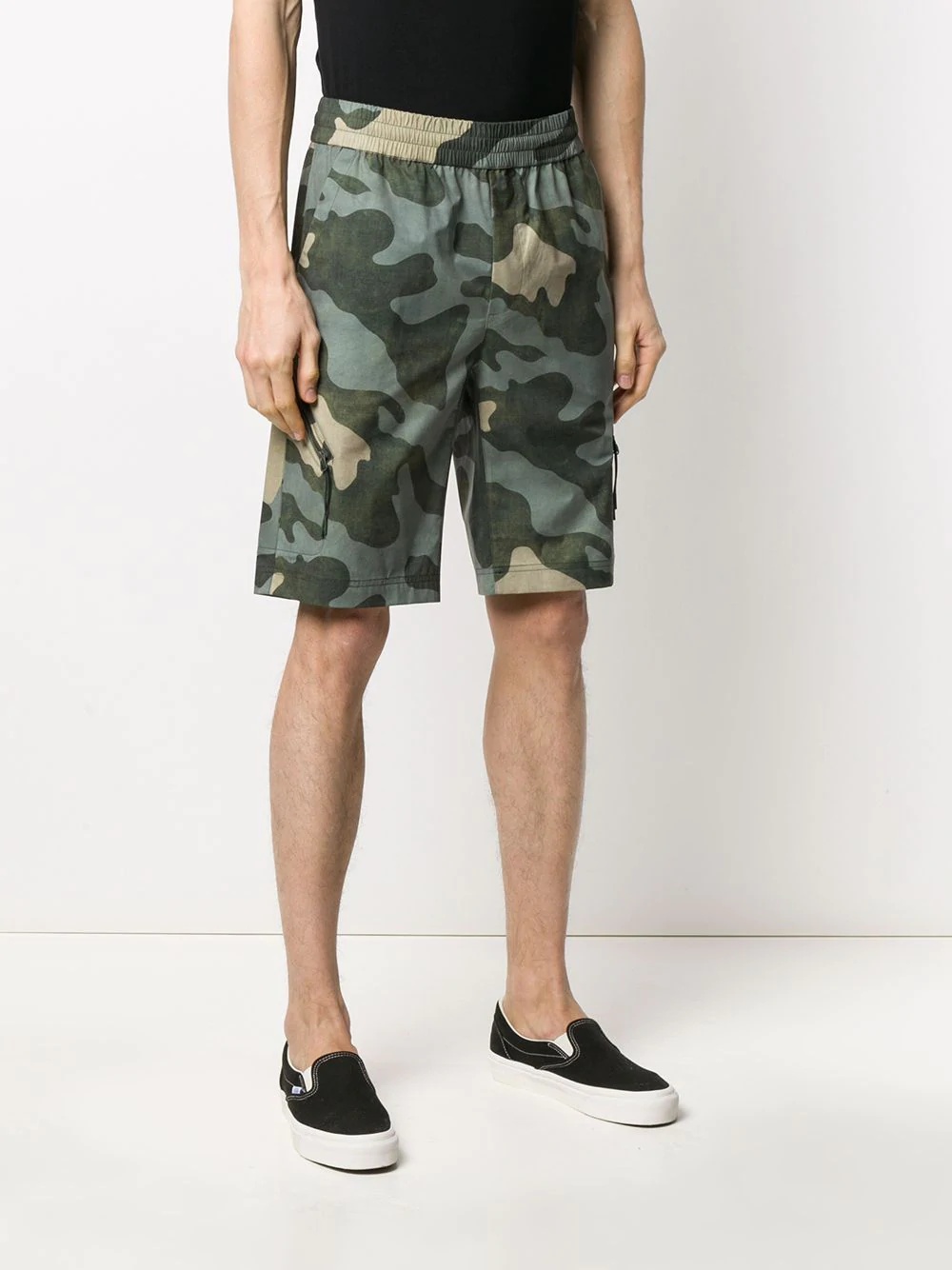 camouflage-print shorts - 3