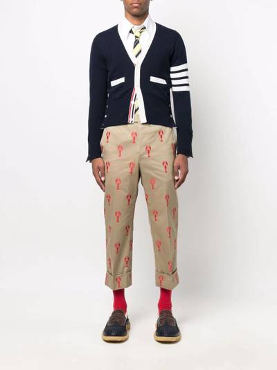 Thom Browne lobster-motif long-sleeve shirt outlook