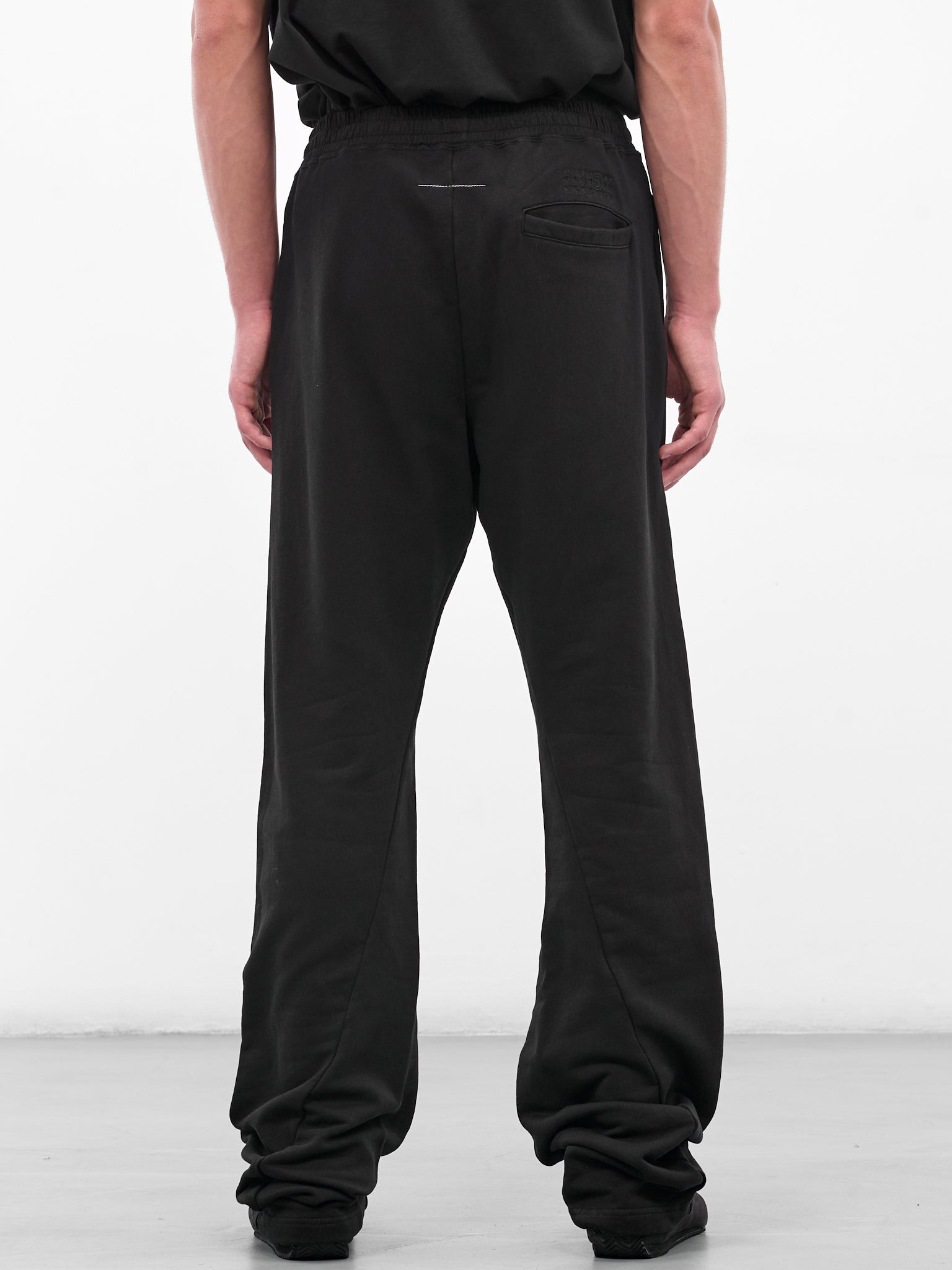 Black Cotton Sweatpants - 3