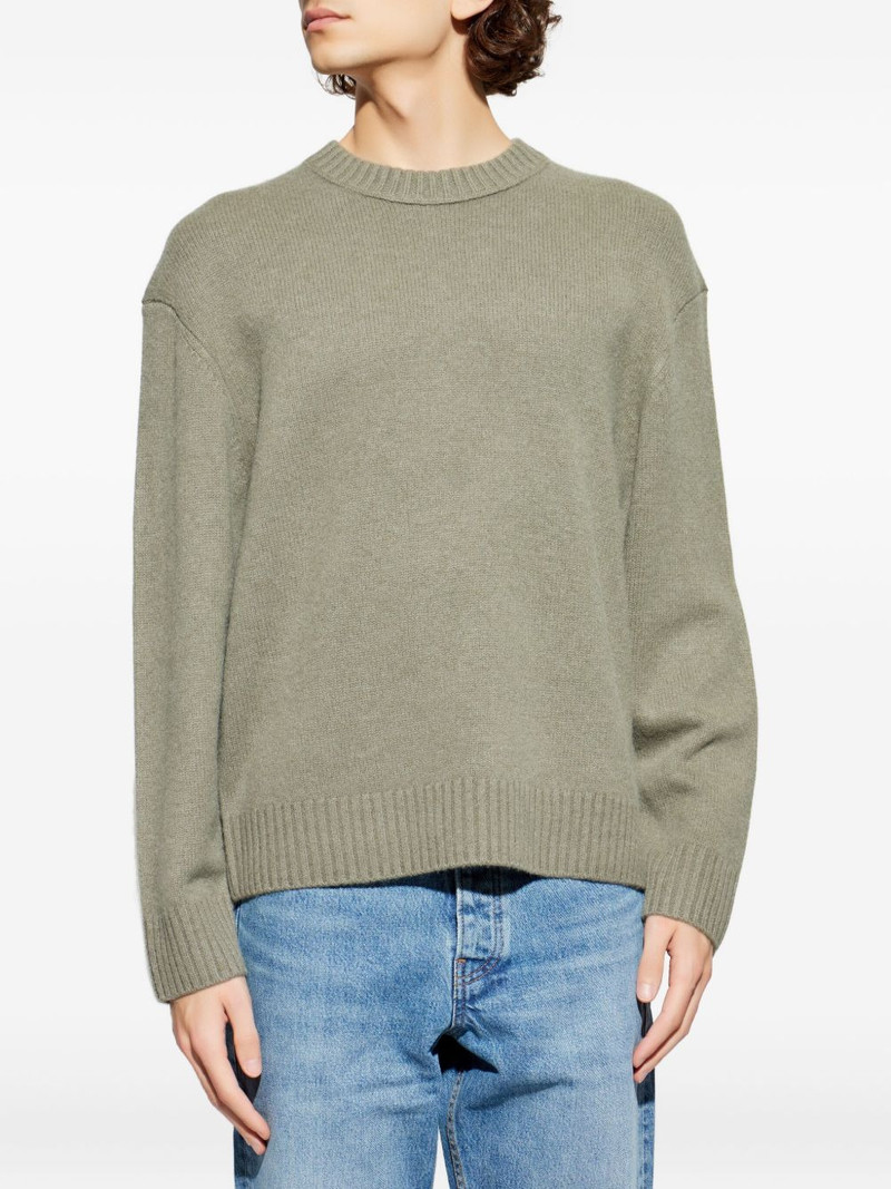 ribbed-details crewneck sweater 3