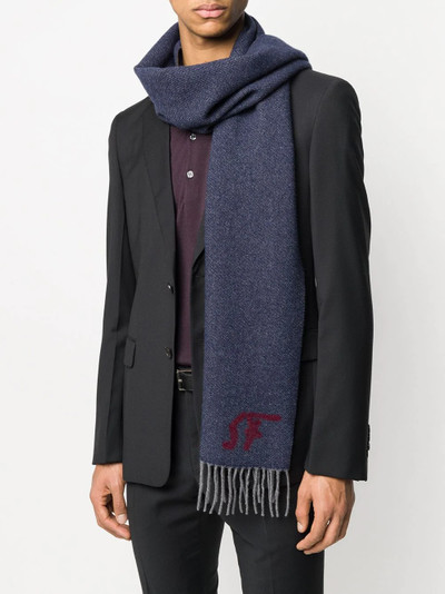 Salvatore Ferragamo monogram detail scarf outlook