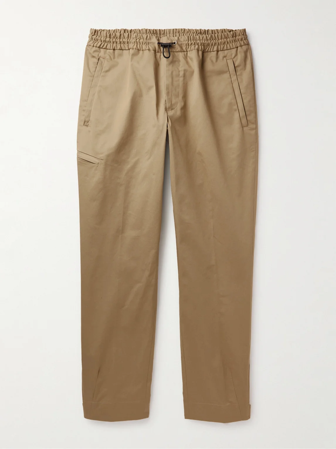 Tapered Cotton-Blend Gabardine Trousers - 1