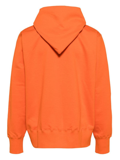 Kolor graphic-print cotton hoodie outlook