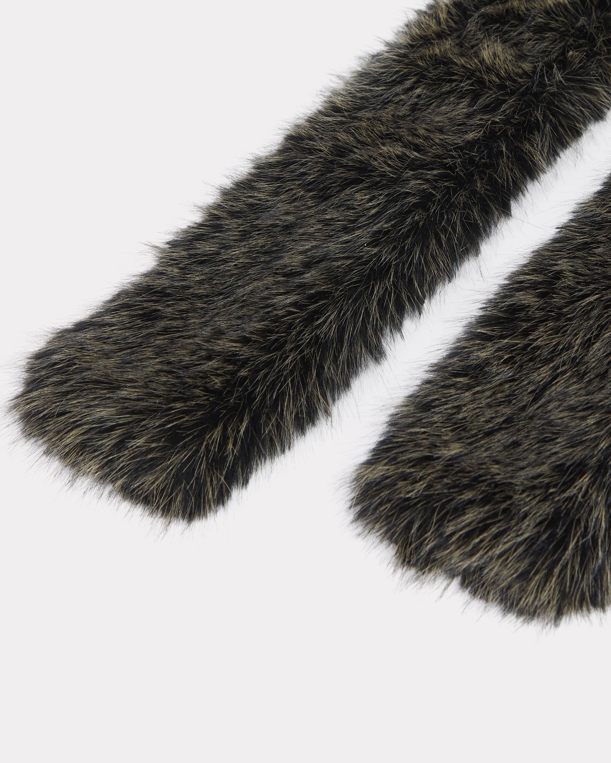 'KENZO Stamp' scarf in fake fur - 2