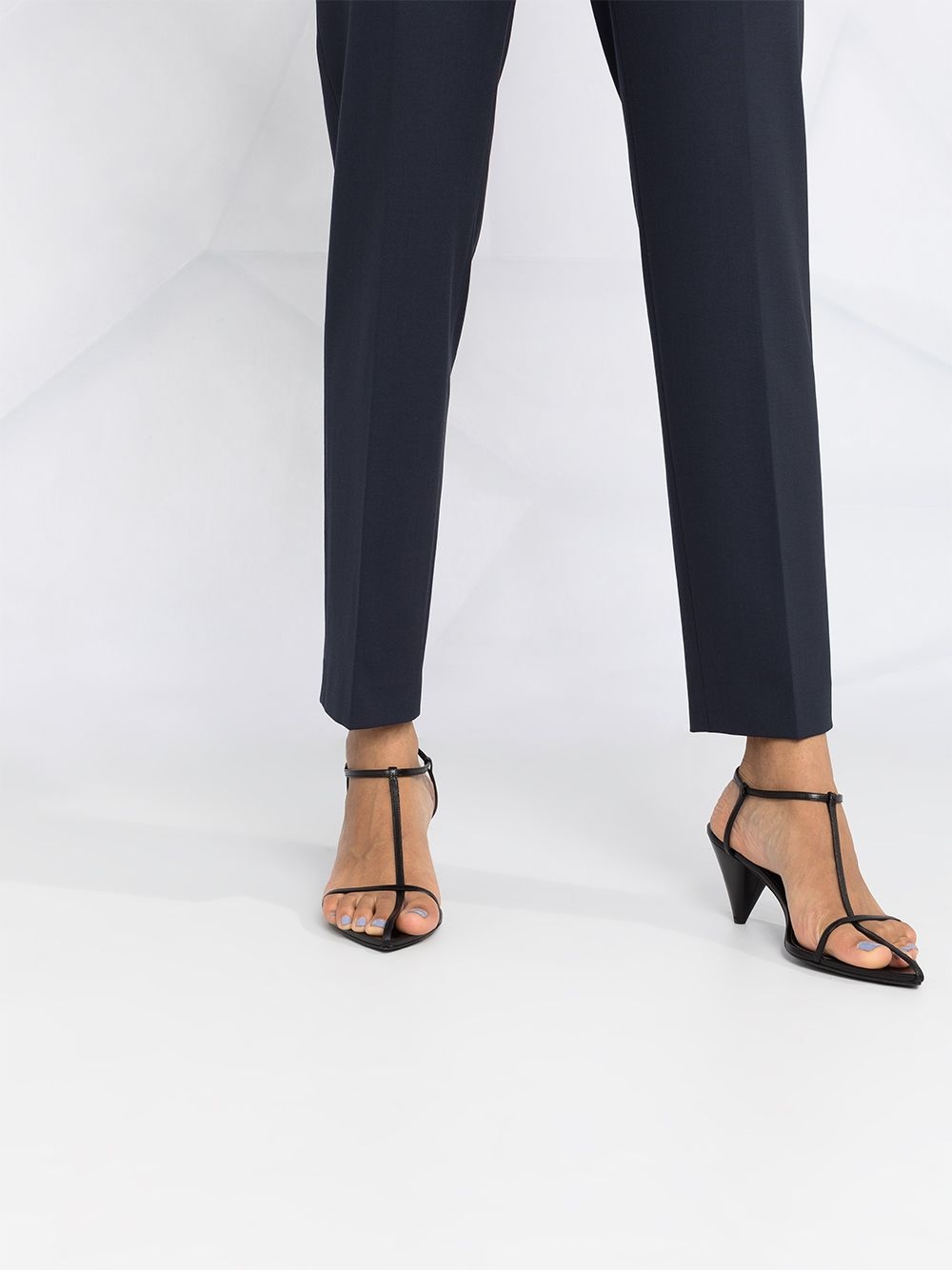 slim-fit tailored trousers - 3