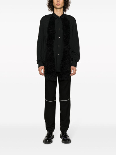 Comme des Garçons Homme Plus long-sleeve attached-scarf shirt outlook