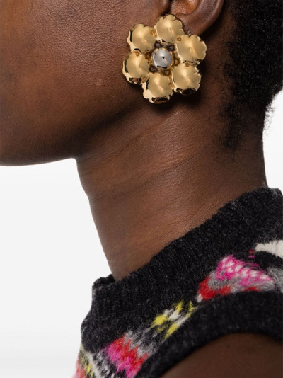 Marni Puffy Flower clip-on earrings outlook