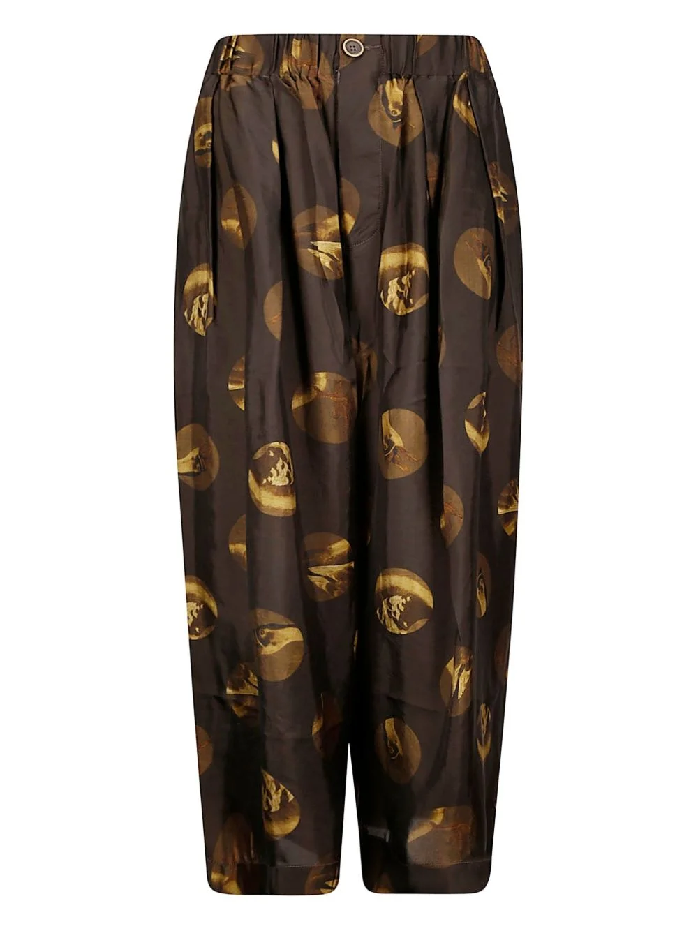 poetic printed trousers - 1