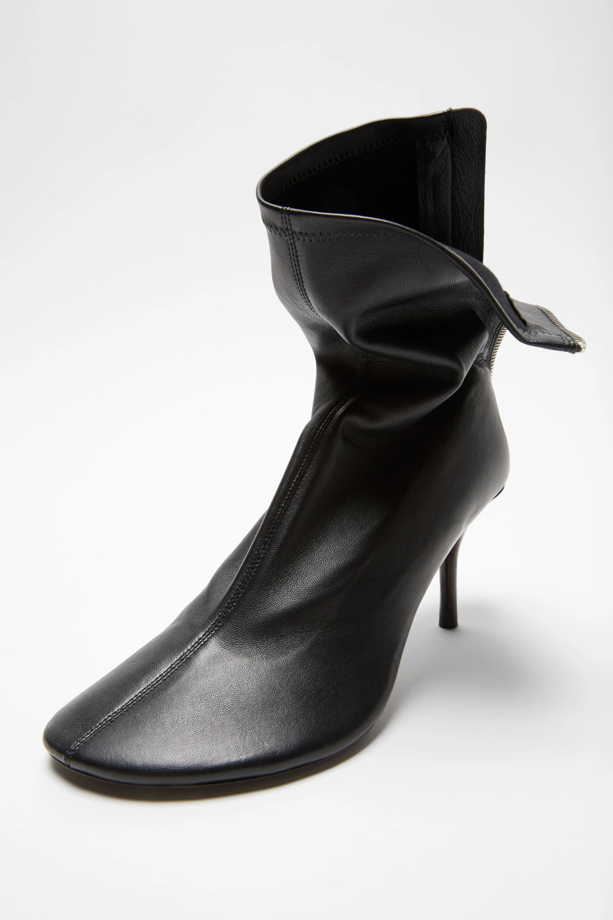 Leather ankle boot - Black - 4