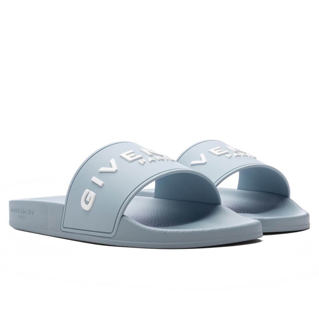 SLIDE FLAT SANDALS - SKY BLUE - 2
