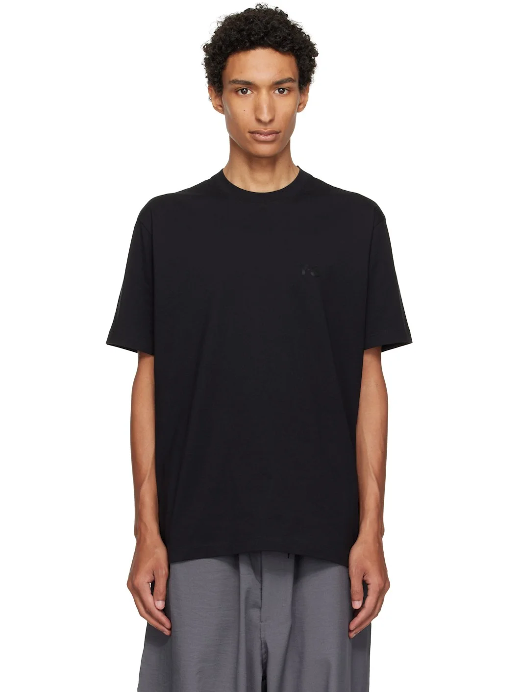 Black Regular Short Sleeve T-shirt - 1