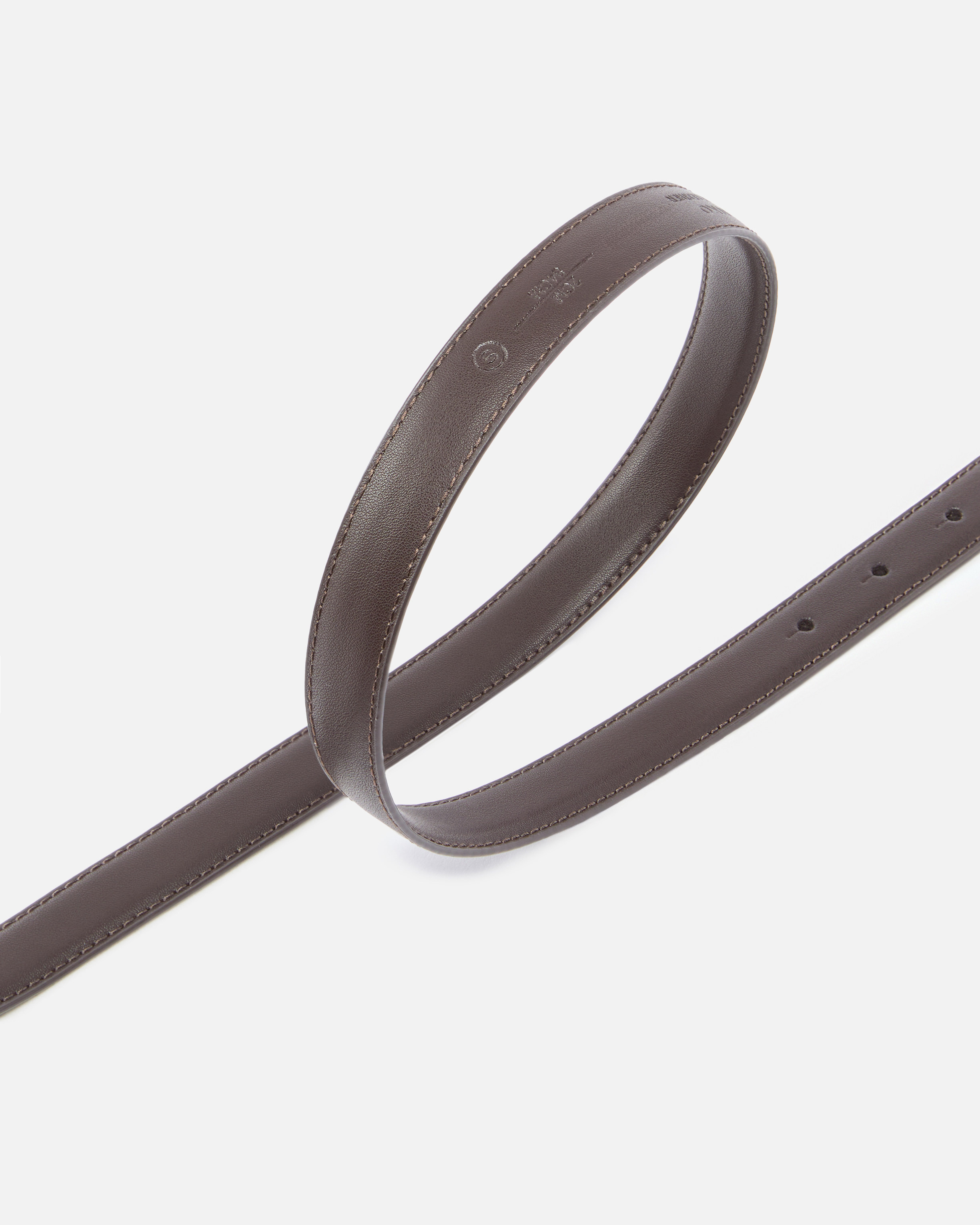 LOVE BIRDS THIN LEATHER BELT 2CM - 4