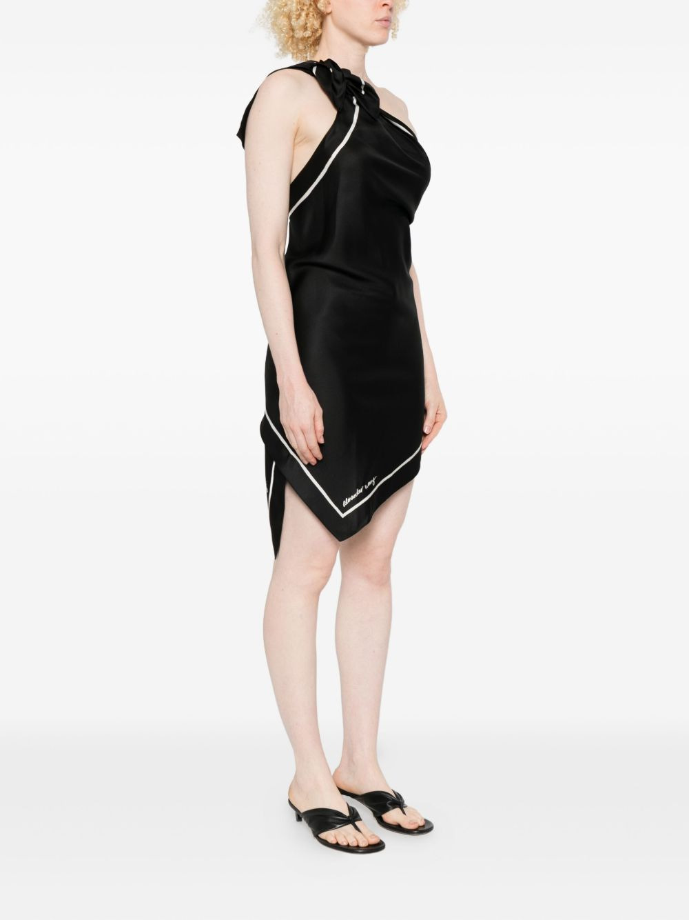 one-shoulder mini dress - 3