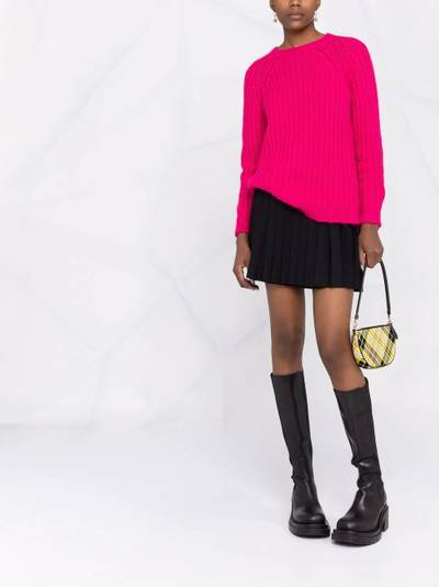 REDValentino bow-detail ribbed-knit jumper outlook