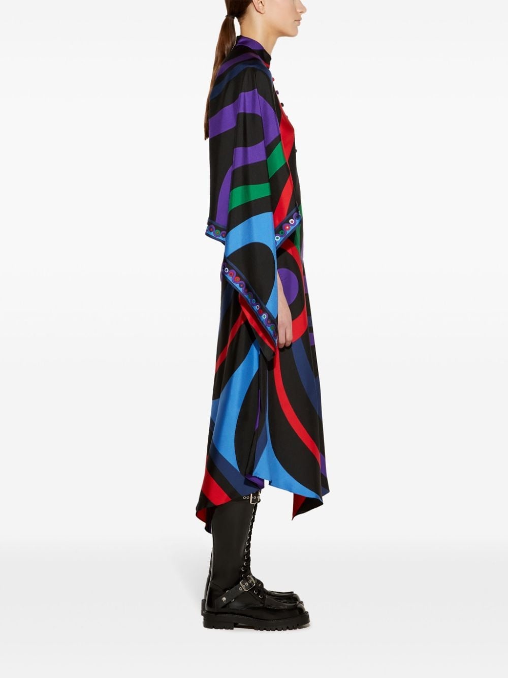 marmo-print kaftan - 3