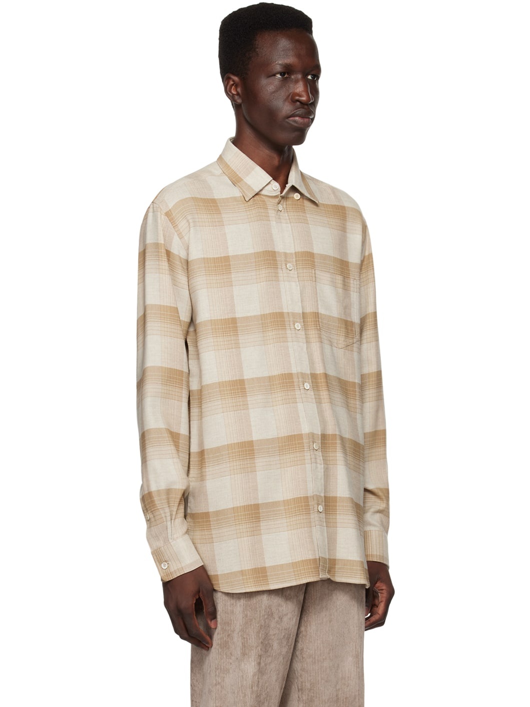 Beige Slim-Fit Shirt - 2