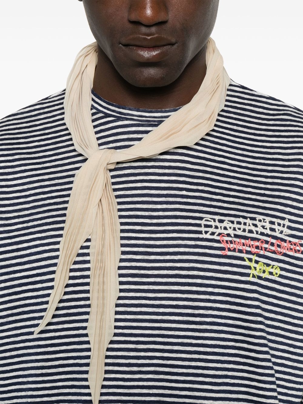 logo-embroidered T-shirt - 4