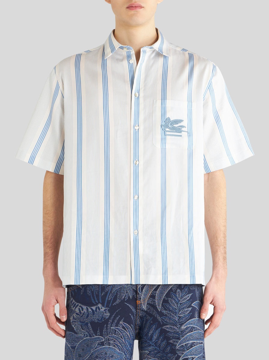 SHORT-SLEEVED STRIPED SHIRT - 2