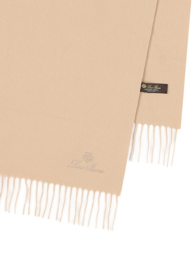Loro Piana logo-embroidered scarves outlook