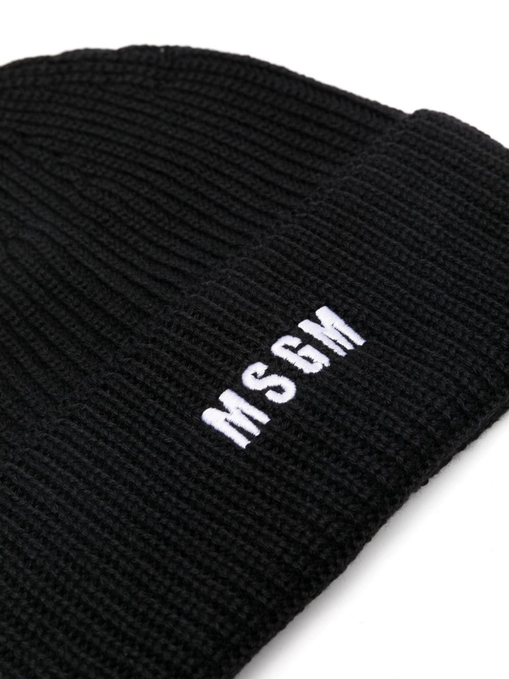 logo-embroidered beanie hat - 2