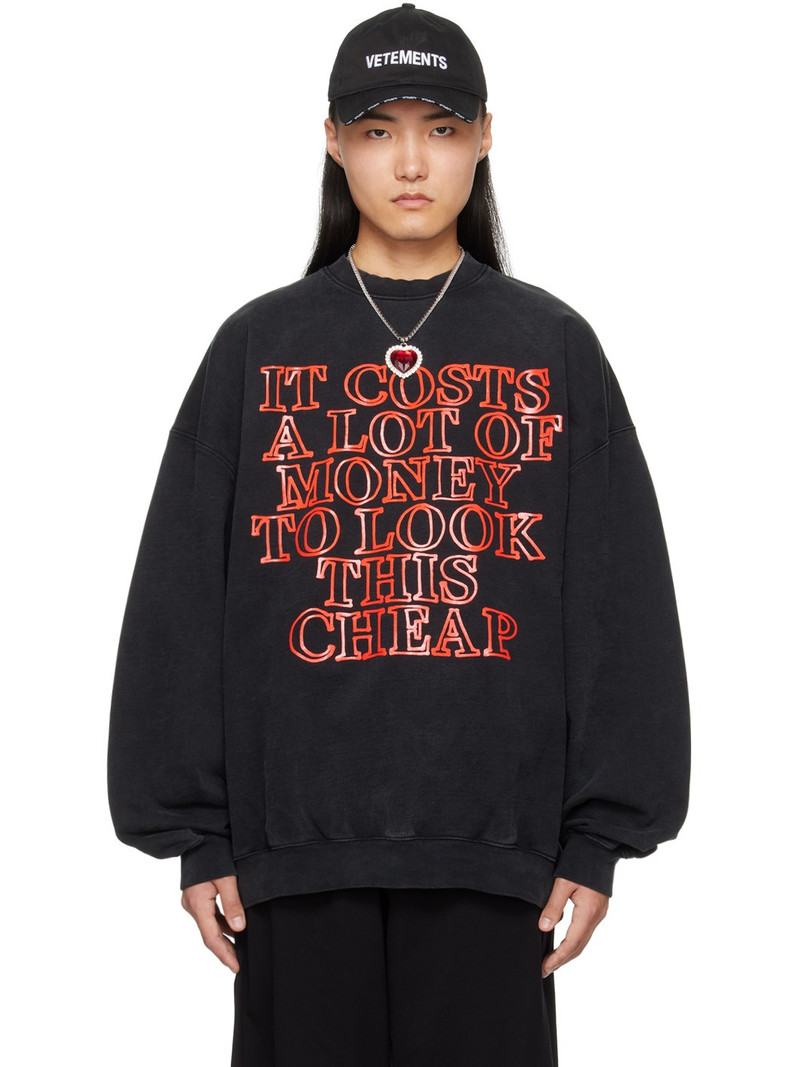 Black Very Expensive Sweatshirt 1