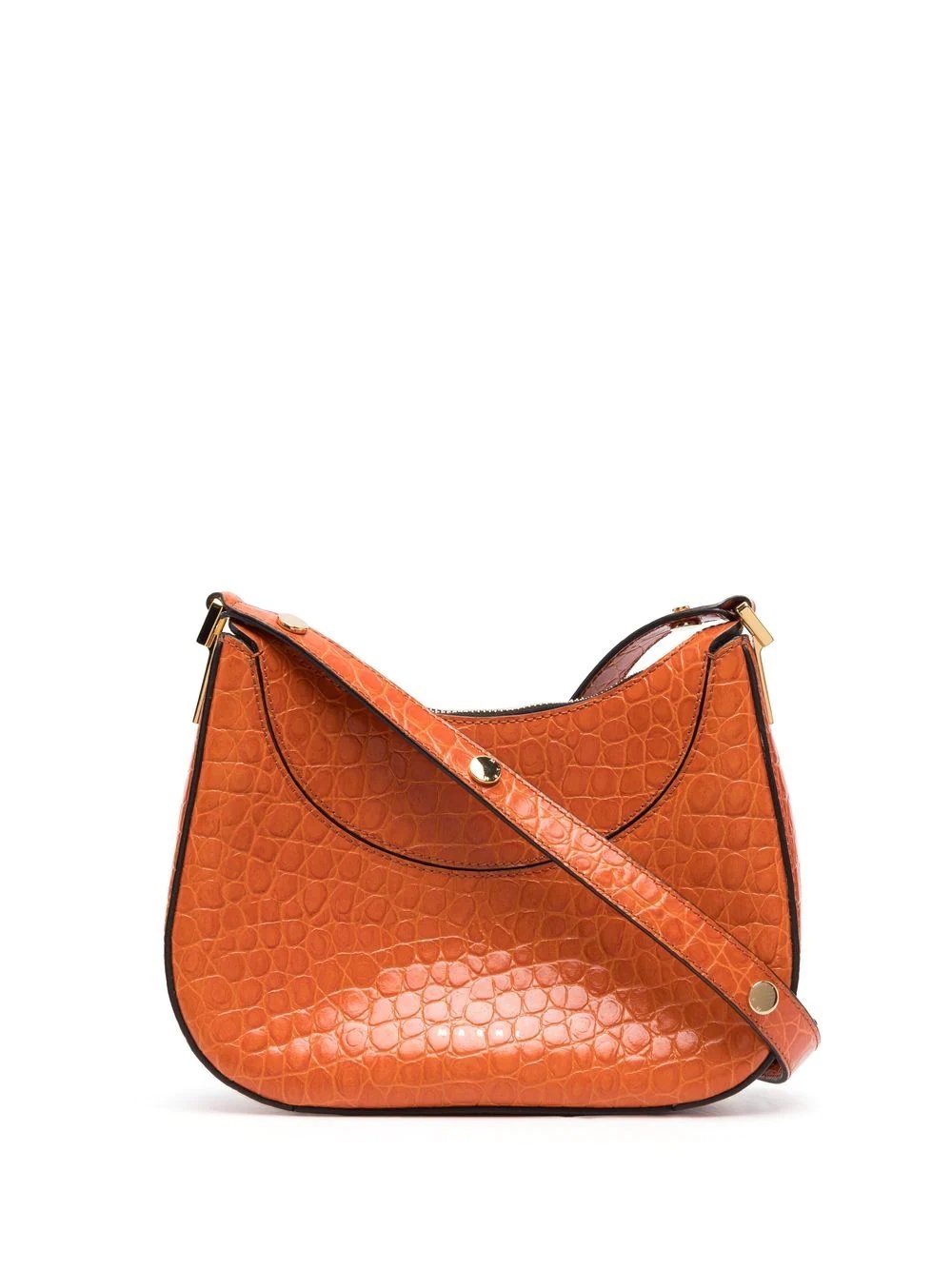 crocodile-embossed handbag - 1