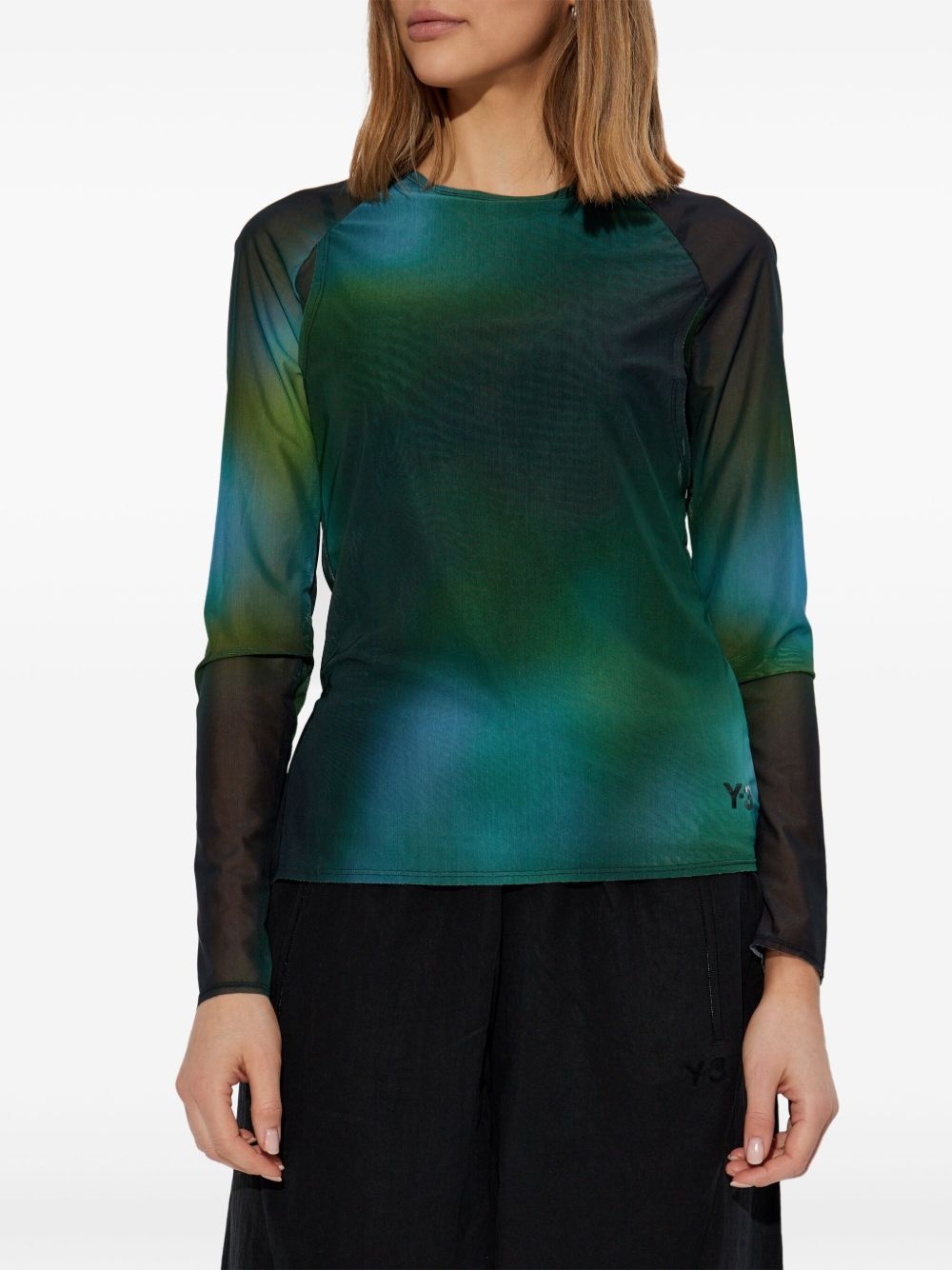 gradient long-sleeve top - 3