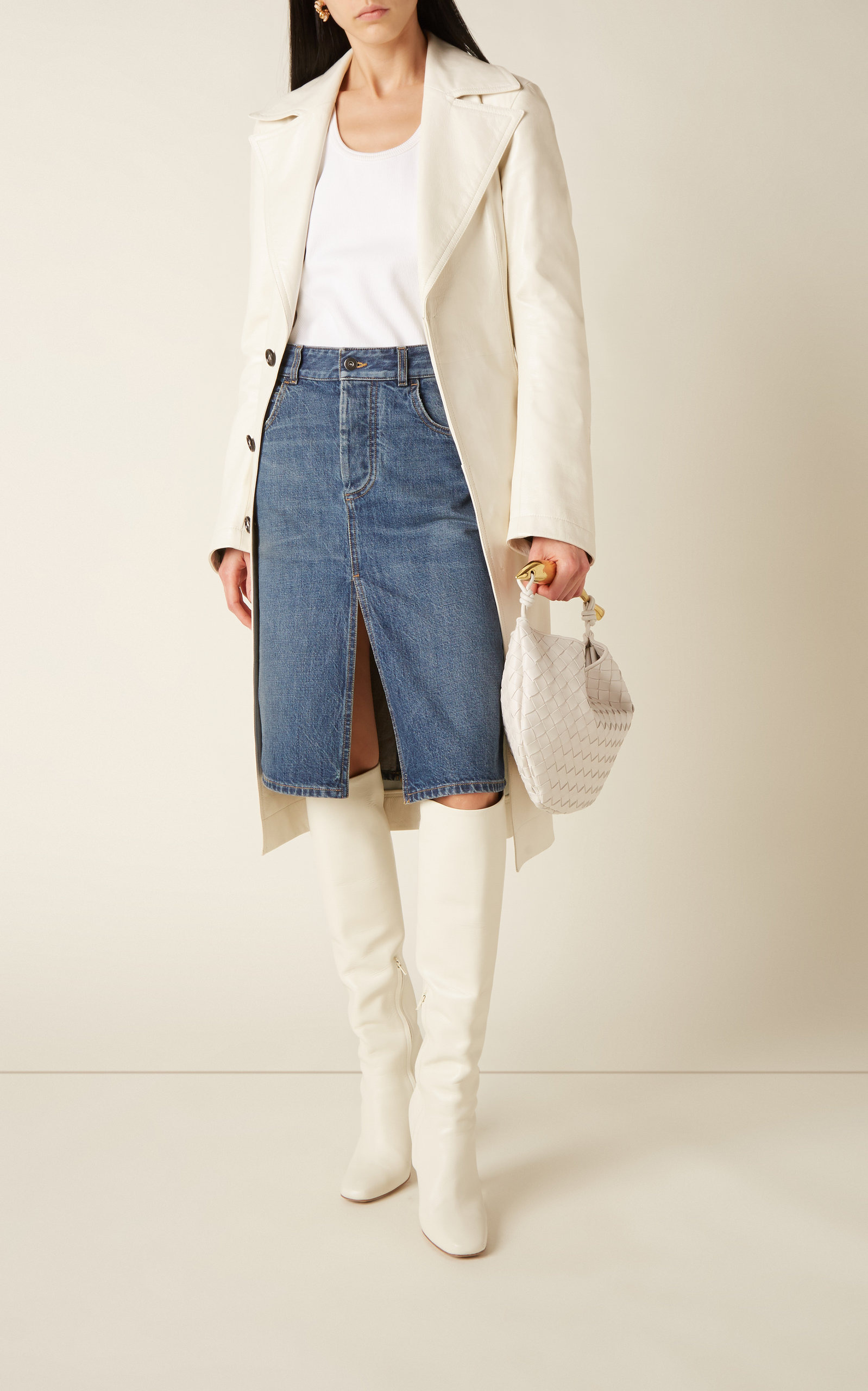 Denim Midi Skirt medium wash - 2