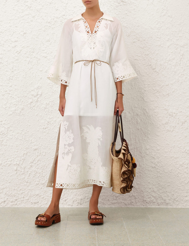 Zimmermann INDRA EMBROIDERED MAXI DRESS outlook
